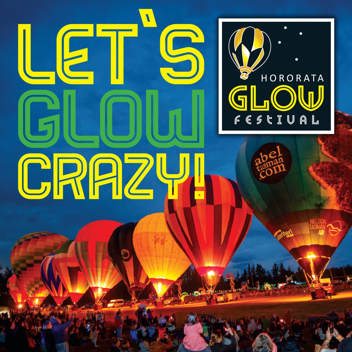 Hororata Glow Festival event graphic.